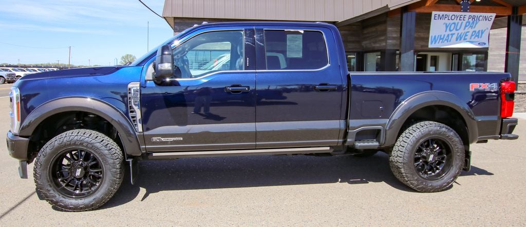 2024 Ford F-350SD King Ranch in Antimatter Blue Metallic — front three-quarter view