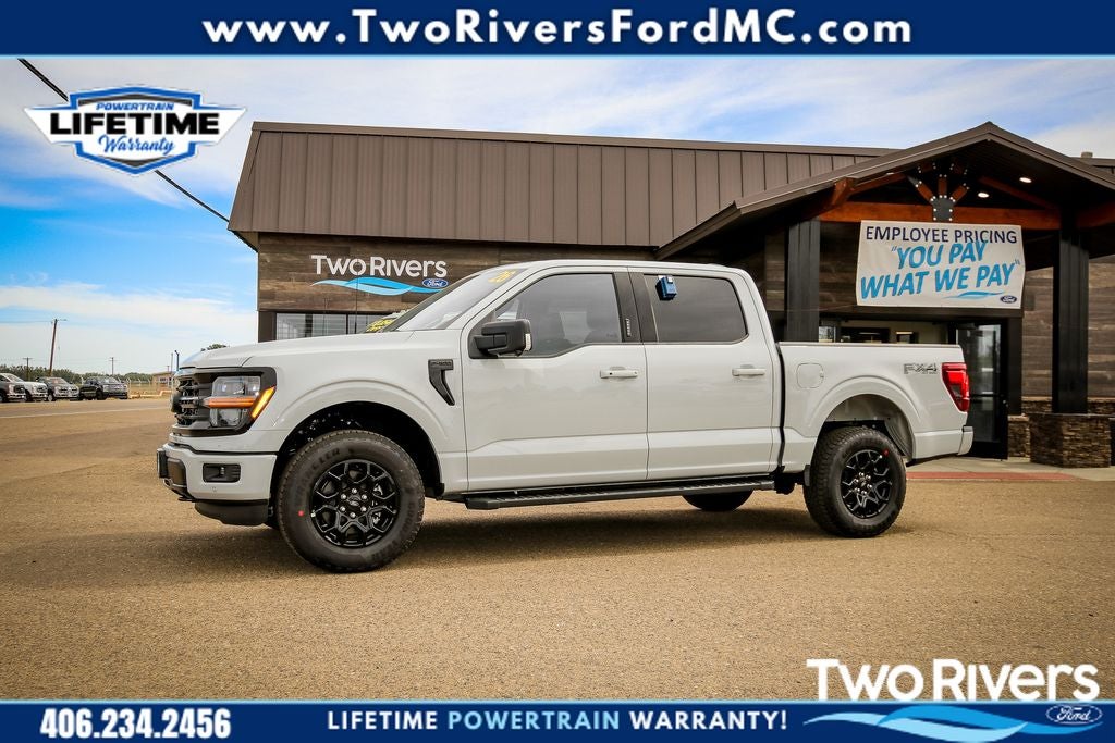 2026 Ford F-150 XLT in Avalanche — front three-quarter view