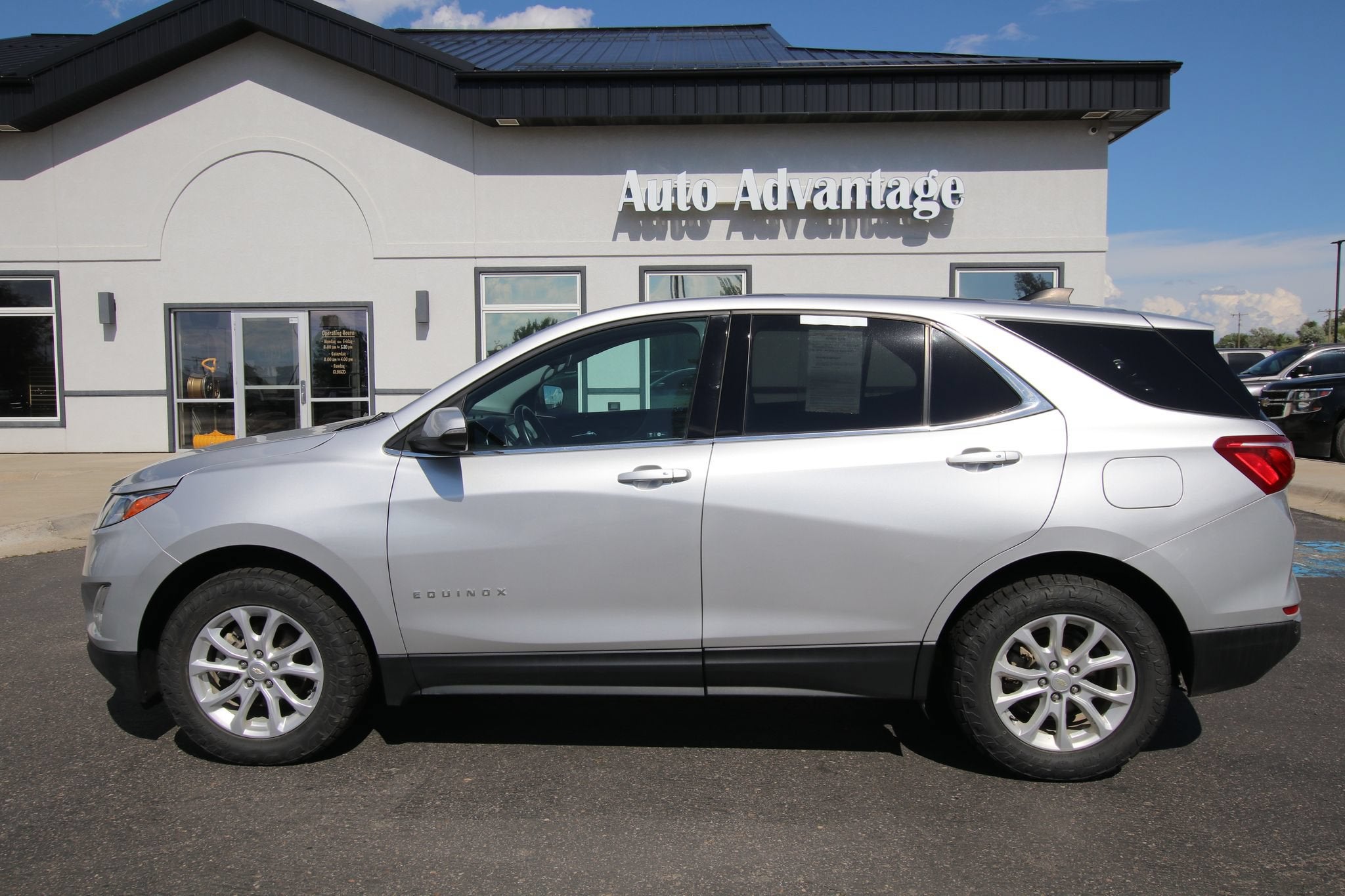 2018 Chevrolet Equinox LT in Silver Ice Metallic — front three-quarter view