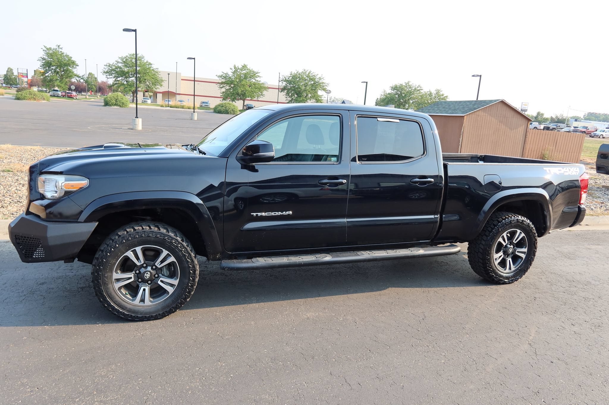 2018 Toyota Tacoma SR5 in Black — front three-quarter view